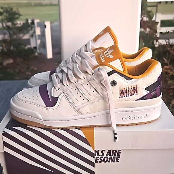 ADIDAS FORUM LOW GIRLS ARE AWESOME limited edition 2021 Womens 8 sneakers NEW - Picture 4 of 16